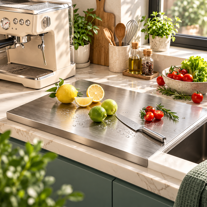 Heavy-Duty Stainless Cutting Board
