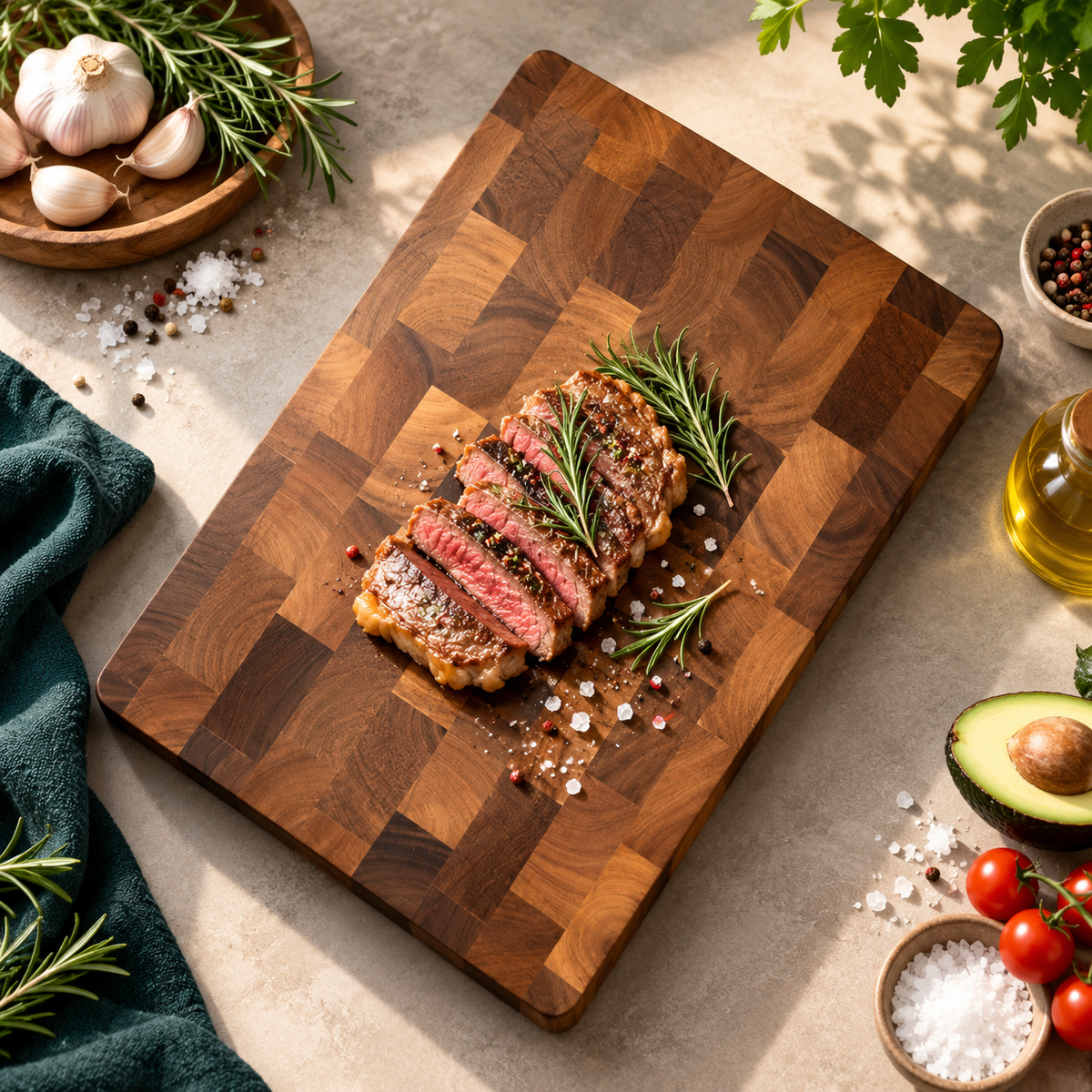 Heavy-Duty Wood Cutting Board